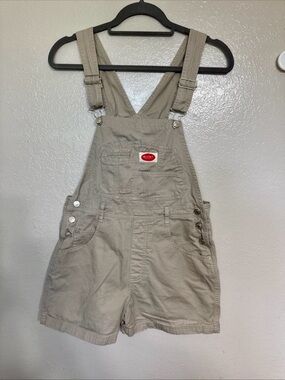 Revolt Jeans Beige/Tan Women's Short Overalls